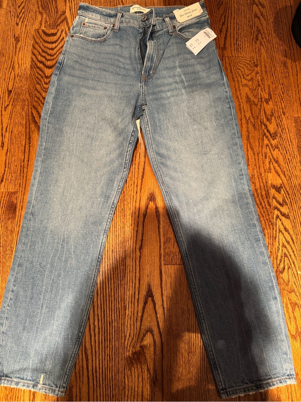 Abercrombie & Fitch High-Rise The Mom Jean Light Blue Women's Jeans